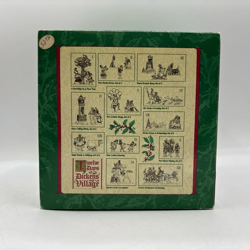 Dept 56 1995 Vintage HVC 12 Days Of Dickens Village Four Calling Birds 58379 EUC - Picture 11 of 12